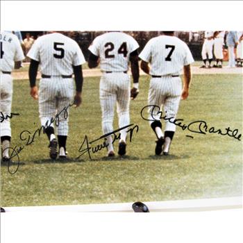 Signed Vintage Baseball Photograph Unresearched Multiple Player Signatures Come Look!
