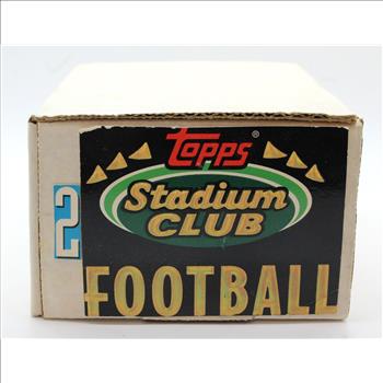 Topps Stadium Club Football Cards #251 - 500 Joe Montana, Barry Sanders, Brett Farve, Drew Bledsoe Merril Hoge & More