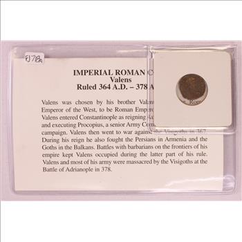 364-378 AD Imperial Roman Coin Valens