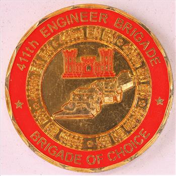 US Army 411th Engineer Brigade Challenge Coin