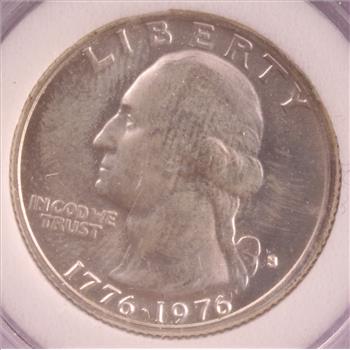 1976 S US Silver Washington Bicentennial Quarter BU