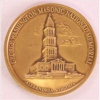 Medallic Art Co. Bronze George Washington Masonic Memorial Solid Bronze Medal 