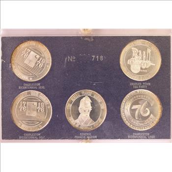 1976 Charleston South Carolina Silver Bicentennial Commemorative Coins