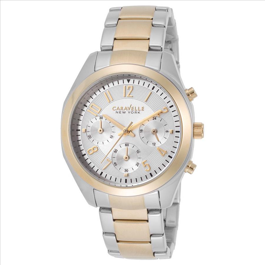 Caravelle New York By Bulova 45L136 Womens Chronograph Stainless Steel caravelle-new-york-by-bulova-45l136-womens-chronograph-stainless-steel