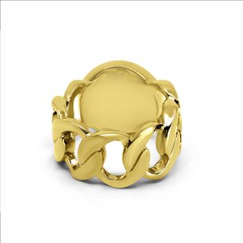 Marc By Marc Jacobs Gold Katie Turnlock Ring - Size - Medium/Large