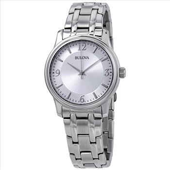 Bulova Silver Dial Stainless Steel Quartz Men's Watch 96A000