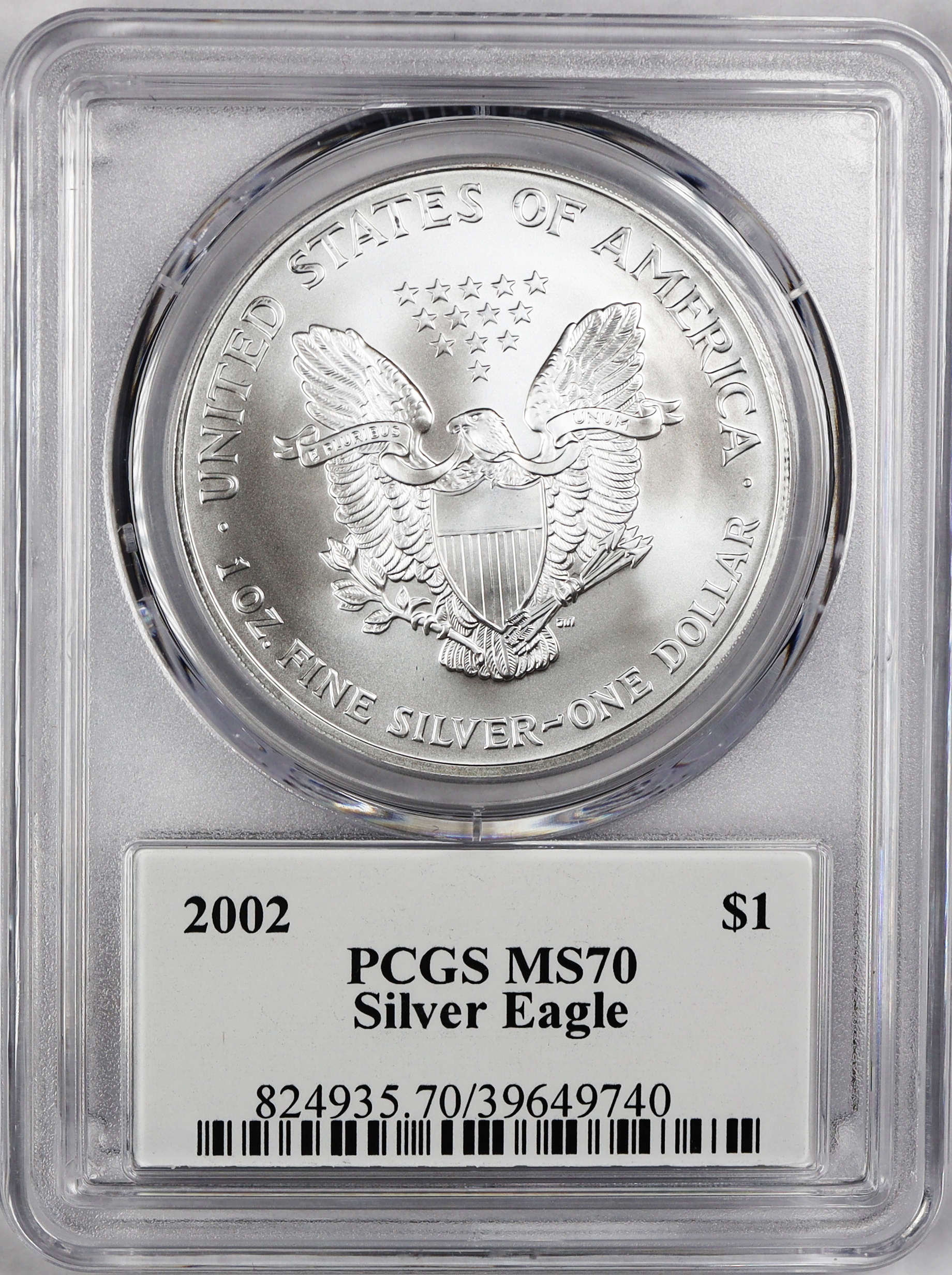 Pop. 1 of 34, 2002 PCGS Extremely Rare MS-70, Exclusive Black/Gold ...