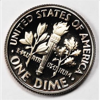 1982-S Gem Proof Roosevelt Dime - Obverse and Reverse Bullseye Toned