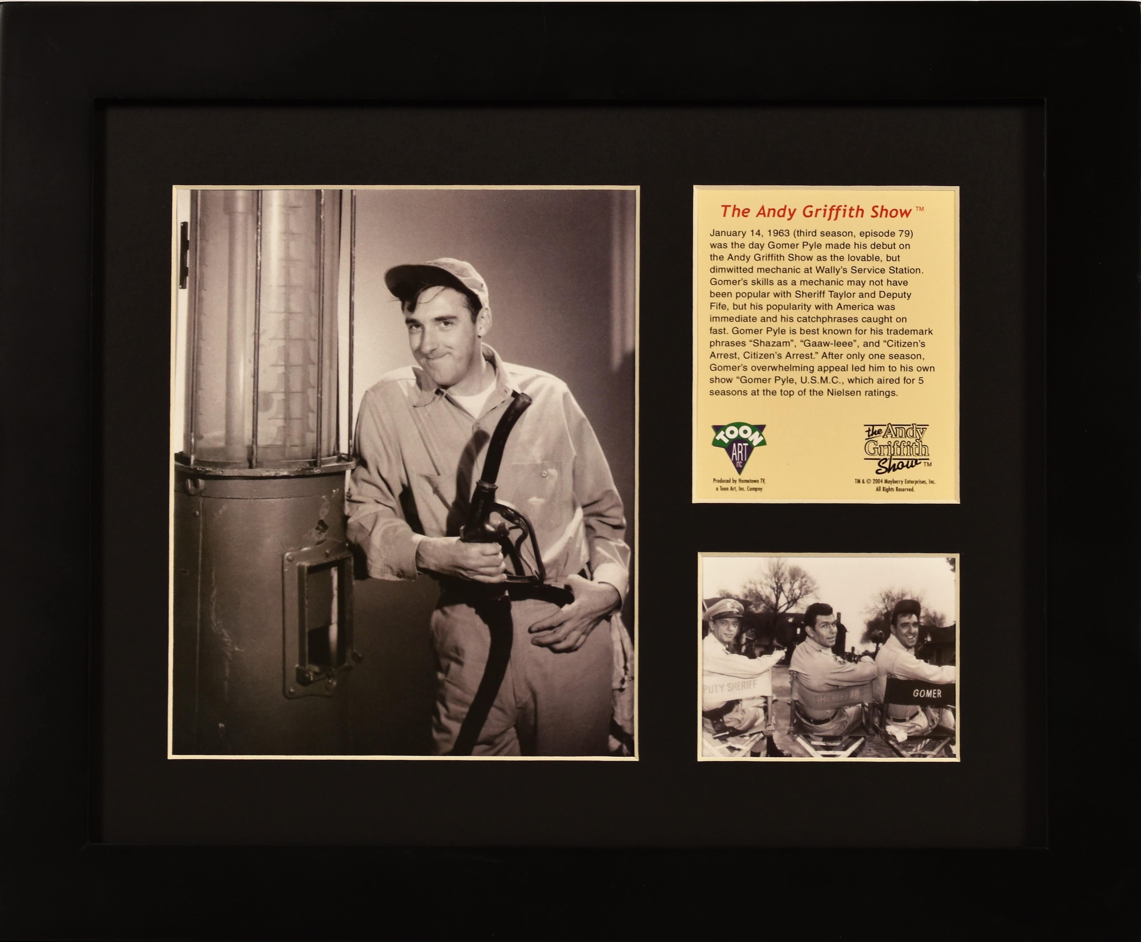 Gomer Pyle Andy Griffith Show Framed Limited Edition Property Room