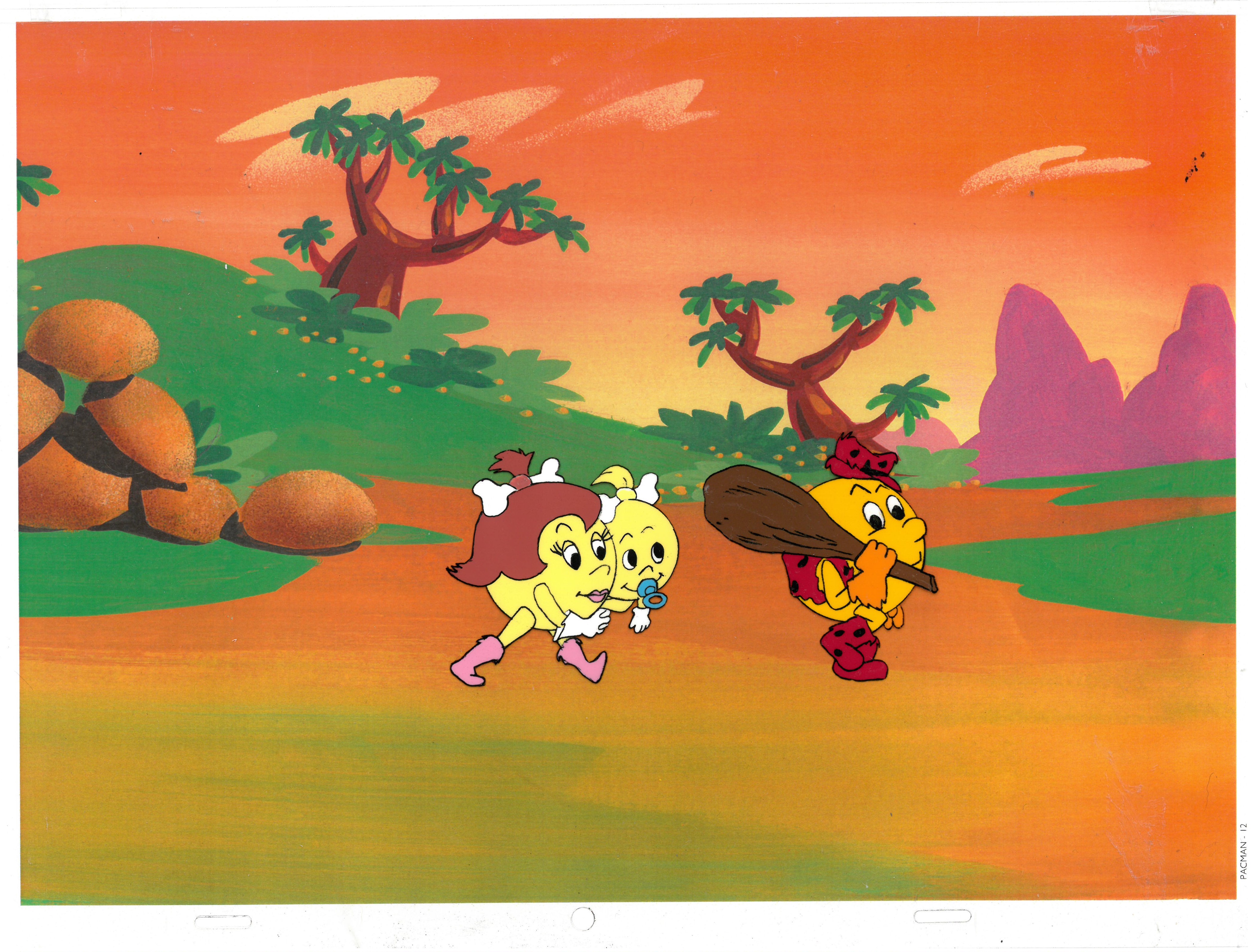 Pac-Man,Pepper and Pac-Baby Original Multi-Cel Setup -Production | Property  Room