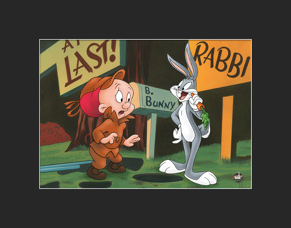 Rabbit Season Bugs Bunny & Daffy Duck LE Lithograph Property Room