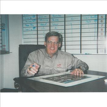 Virginia Tech - Frank Beamer Signed Looney Tunes LE Lithograph