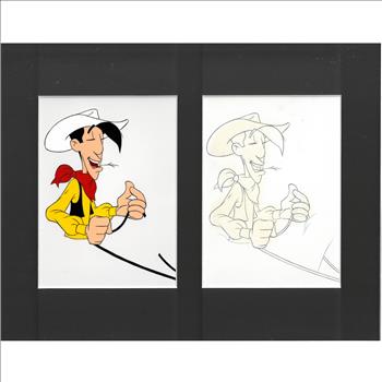  Lucky Luke -Original Production Cel & Drawing