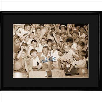 Babe Ruth with the Kids - Archival Lithograph