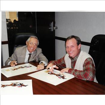 Signed Triple Crown Winners - Eddie Arcaro and Steve Cauthen
