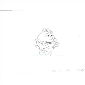 Pac-Man Production Cel and Drawing