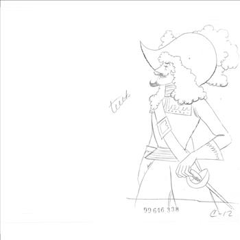Cyrano - Original Production Cel and Drawing of de Guiche