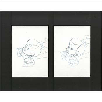 Pebbles Flintstone - Original Production Drawings