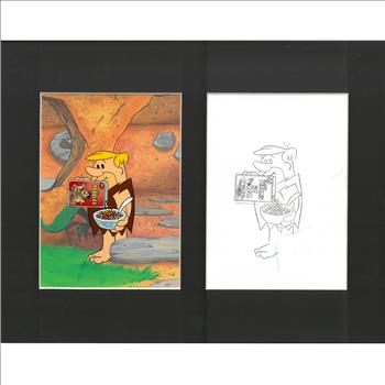 Flintstones - Barney - Original Production Cel and Drawing