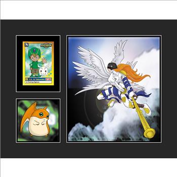 Digimon Lithograph T.K.- Angemon with Set of NEW Trading Cards