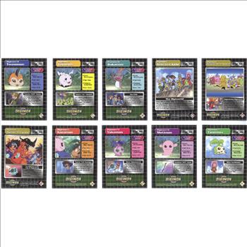 Digimon Lithograph T.K.- Angemon with Set of NEW Trading Cards
