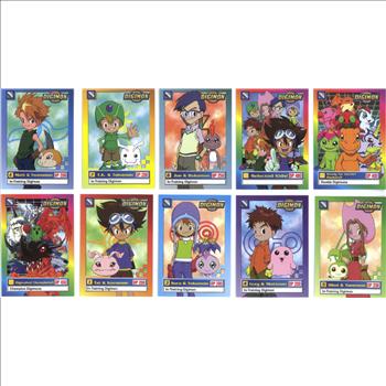 Digimon Lithograph T.K.- Angemon with Set of NEW Trading Cards