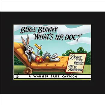 What's Up Doc? Bugs Bunny Matted Lithograph