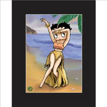Betty Boop - Hula Betty - Matted Limited Edition