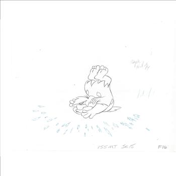 Flintstones - Fred Flintstone Original Production Cel/Drawing