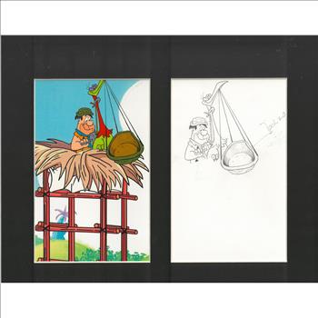  Fred Flintstone Original Production Cel/Drawing