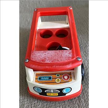 Vintage 1969 Fisher Price Little People Mini Bus