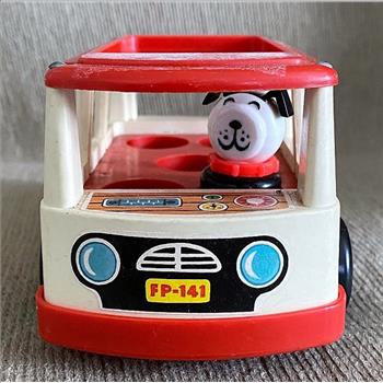 Vintage 1969 Fisher Price Little People Mini Bus