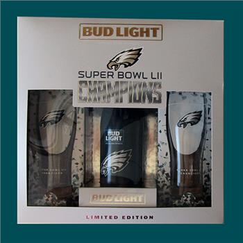 Bud Light *UNOPENED* PHILLY SPECIAL Limited Edition Box Set, Including a Free Beer Token given out at the SB Parade