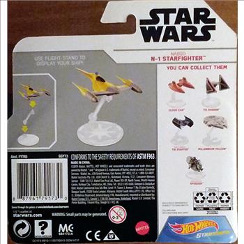 HotWheels Star Wars Starships Series:  N-1 Naboo Starfighter, Unopened Original Package