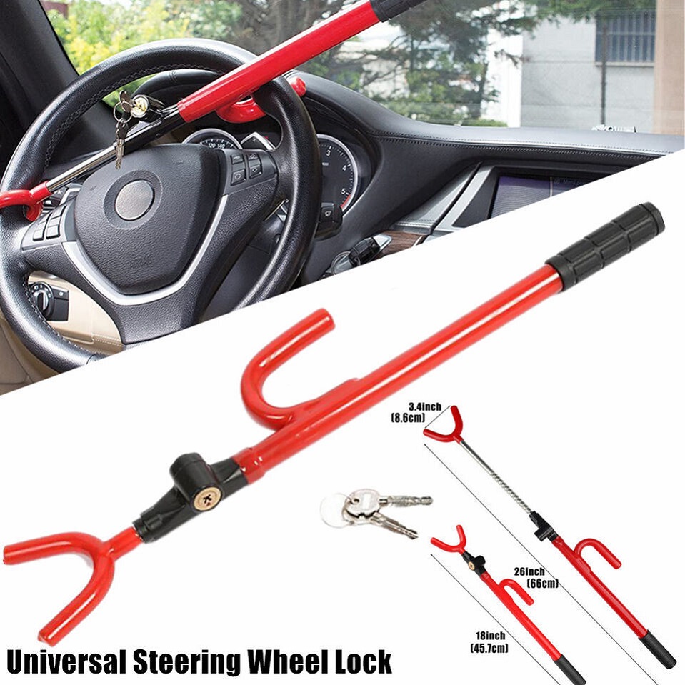 Anti Theft Steering Wheel Lock The Club Twin Hooks