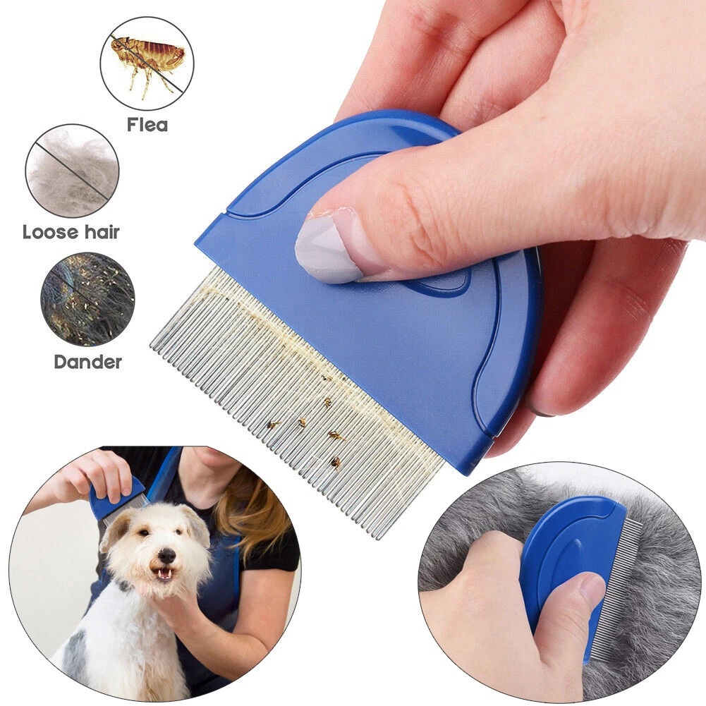Pet Grooming Flea Comb for Cats & Dogs
