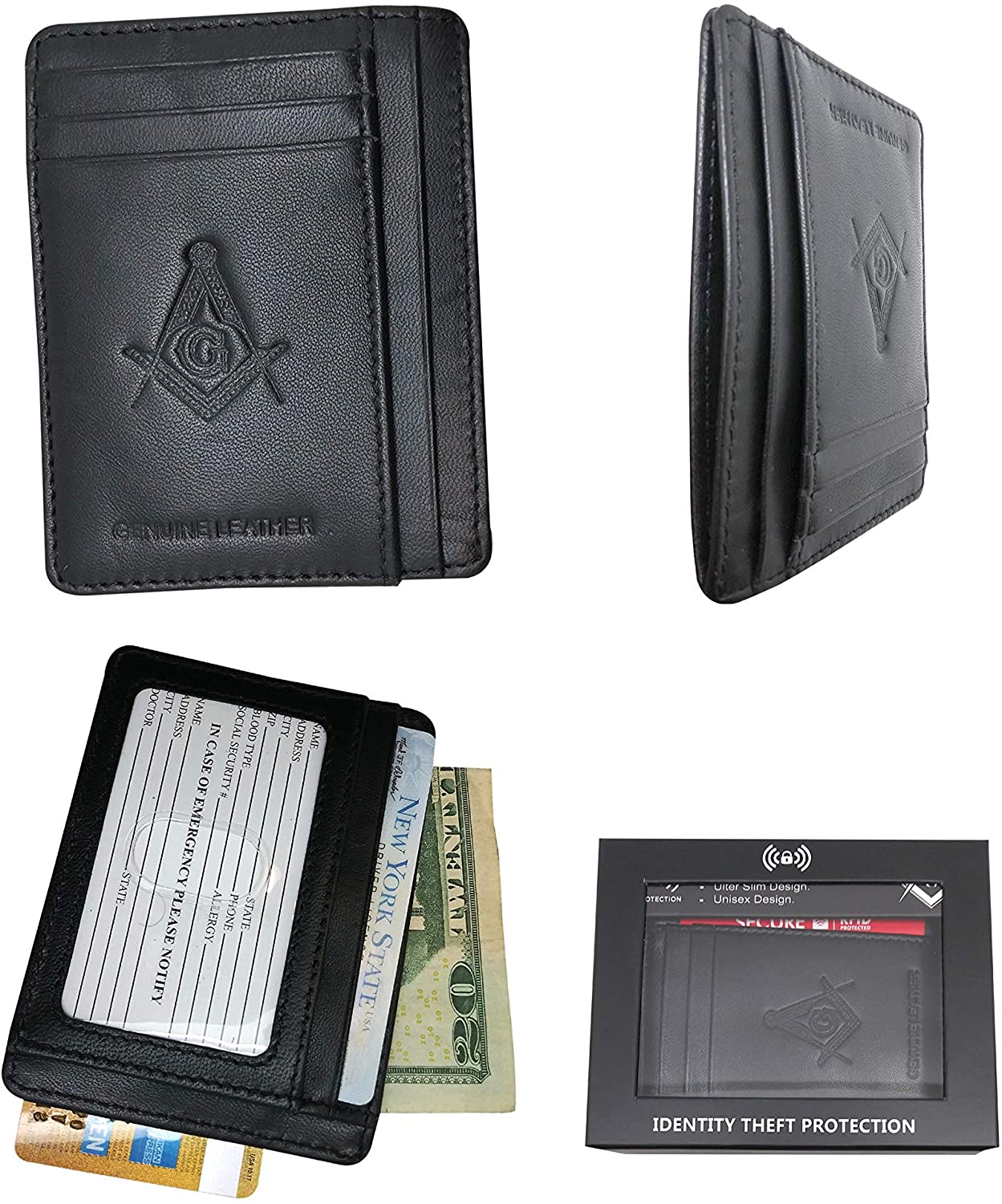 Genuine Leather Gents Wallet/ Black At 795.00 INR In Kolkata | Rene - Foto 13