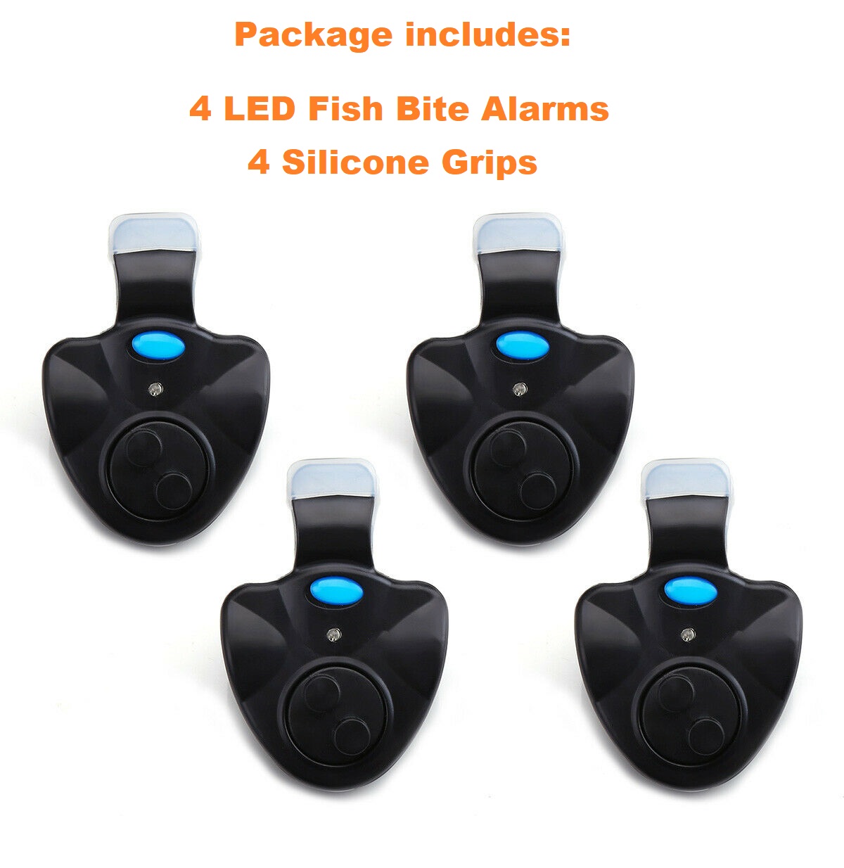 4 pc LED Electronic Fish Bite Alarms Property Room