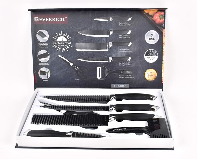 Everrich 7 Pc Kitchen Knife Set Property Room
