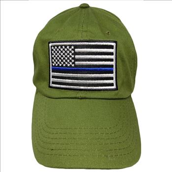 Police Thin Blue Line Olive Cap