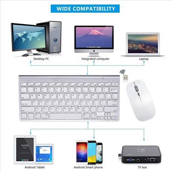 Wireless Keyboard / Mouse Combo Compatible with MacBook & Windows PC's