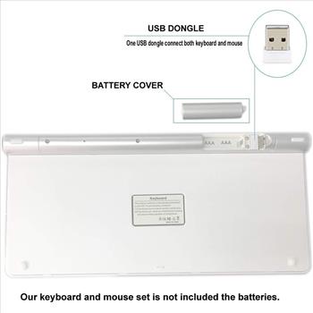 Wireless Keyboard / Mouse Combo Compatible with MacBook & Windows PC's