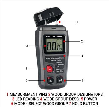 Digital LCD Wood Moisture Meter