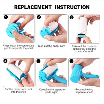 240 Sheet Dust Lint Roller with Cover