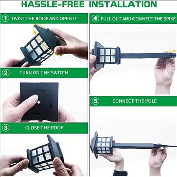 4 Piece Solar Garden Lights