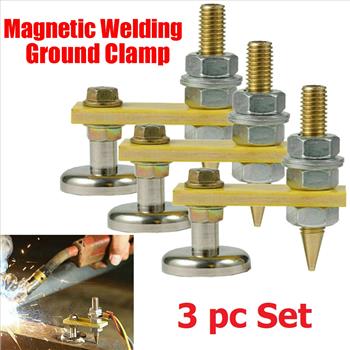 3 pc Magnetic Welding Ground Clamps