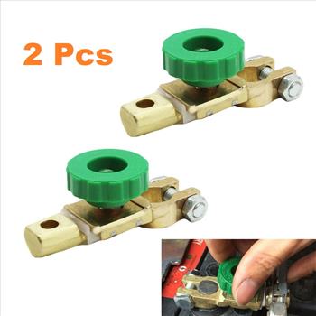 2 pc Battery Terminal Master Kill Switch Set
