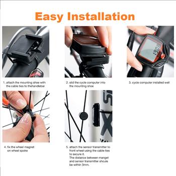 Digital Bike LCD Speedometer