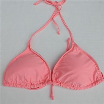 Triangle String Bikini Top with String Side Bikini Bottom - Pink