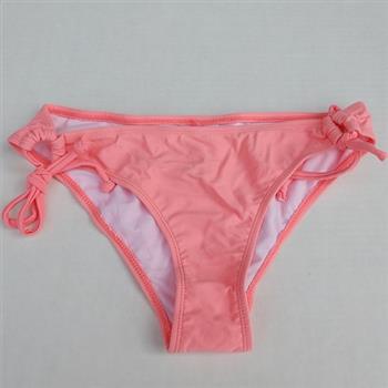 Triangle String Bikini Top with String Side Bikini Bottom - Pink